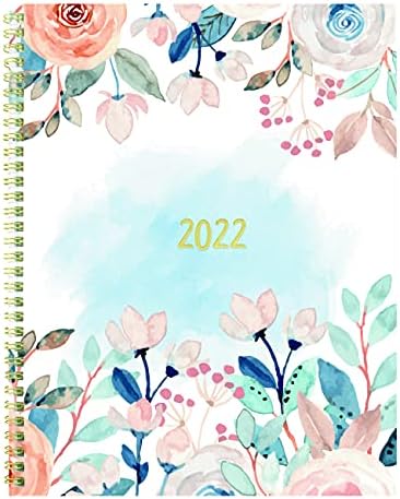 Blueline 2022 Spring Weekly/Monthly Planner, Livro de compromissos, 12 meses, janeiro a dezembro, encadernação de Gold Twin-Wire,