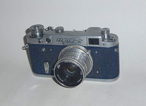 Fed-2 tipo C URSS União Soviética Russo 35 mm Leica Cópia Câmera Ferteira Industar-26m Lente