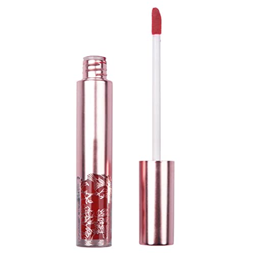 Aparência luxuosa Velvet Lip lama non stick xícara sem maquiagem Sem batom desbotado Pacote de brilho labial de frutas