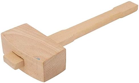Malaxa Lianxiao - Ferramenta de martelo de madeira, martelo de madeira confortável, design ergonômico tons macios para cinzel esculpido em madeira cinzel