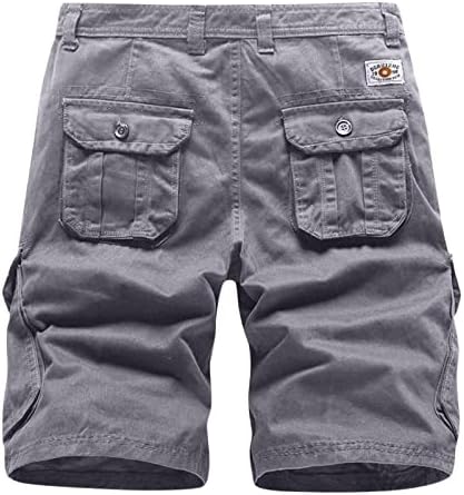 Shorts de amarrar ferramentas de fivela de fivela de shorts ao ar livre zíper casual masculino sólido Multi Pocket Moda