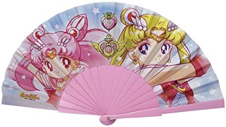 Abystyle Sailor Moon Chibi Moon Dobring Fan Rave Fan 16.5 através do Anime Manga Cosplay Props Acessórios Fãs de Merch