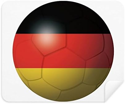Alemanha nacional de bandeira de futebol de futebol limpador de pano limpador 2pcs camurça tecido