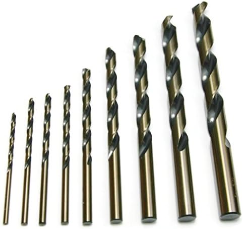 Norseman USA fez Magnum Super Premium Jobber High Speed ​​Aço Twist Bits Tipo 190 -AG - 9/32 - pacote de 10