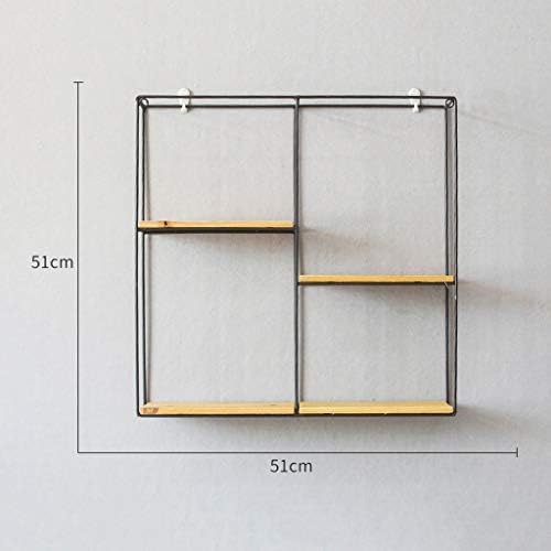 Prateleiras caseiras de JyxCoshelf, unidades de prateleiras montadas na parede nórdicas simples de madeira forjada de madeira maciça painel de armazenamento criativo da sala de estar de decoração de decoração de decoração, racks, racks de armazenamento