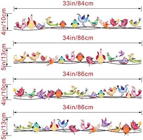 Anfigure pássaros coloridos adesivos de parede de parede crianças meninos meninas quarto decalques de parede decalques de quarto berçário
