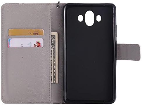 Para huawei mate 10/alp-l09/alp-l29, ougger fofo gato estilo carteira tampa premium pu de couro lasca magnética