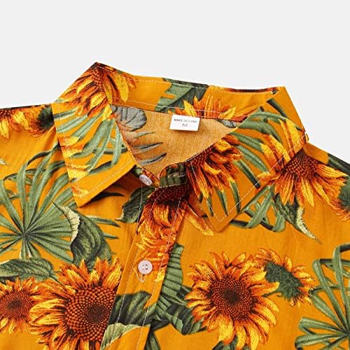 Camisas de vestido masculino de verão camisa de moda casual masculina Top Flower Havaí