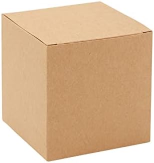 Pequenas caixas de presente de papel kraft em massa para festas favorece presentes de negócios,