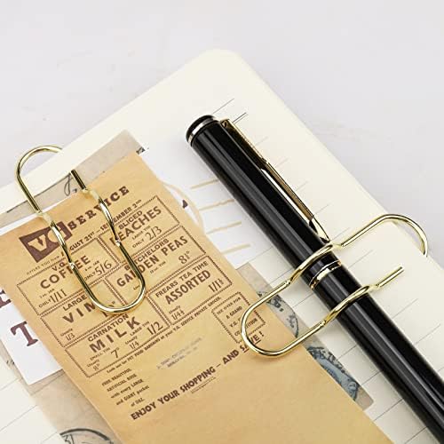 Clipe de caneta de metal de 20pcs para notebook, titular de caneta de clipe de papel para planejador de periódicos, adequado para a maioria dos tipos de canetas, material estacionário da escola de escritório