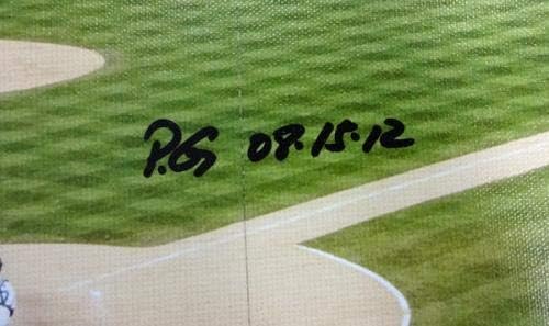 Felix Hernandez autografou emoldurado 20x30 foto de tela Seattle Mariners PG 8-15-12 /34 MCS Holo Stock 94467-MLB