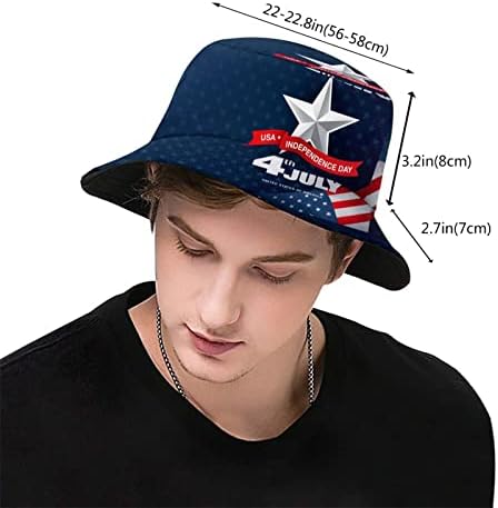 Us Flag Graffiti Bucket Hat Hat Hat Hat da praia Viagem Sol Capinho ao ar livre para adultos homens homens