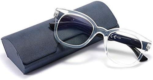 Óculos de bloqueio de luz azul feminina de grandes dimensões