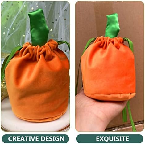 JoJofuny 4pcs Halloween Sacos de tratamento de cordão, bolsas de doces de truque ou tratamento, mini -brindes de brindes de