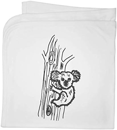 Azeeda 'coala na árvore' Coloque/xale de bebê de algodão