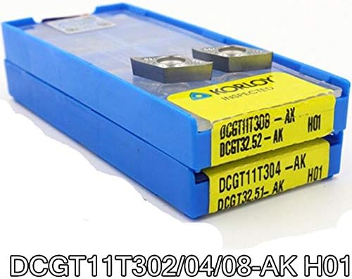 FINCOS DCGT11T302-AK H01 DCGT11T304-AK H01 DCGT11T308-AK H01 10PCS/Set CARBIDE Inserir processamento: alumínio de cobre-: dcgt11t304
