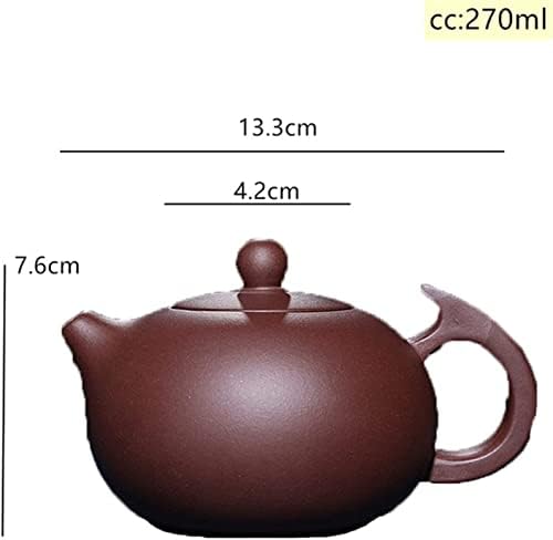 Bule de chá 270ml de argila roxa pote clássico filtro clássico bule de chá autêntico teaware artesanal