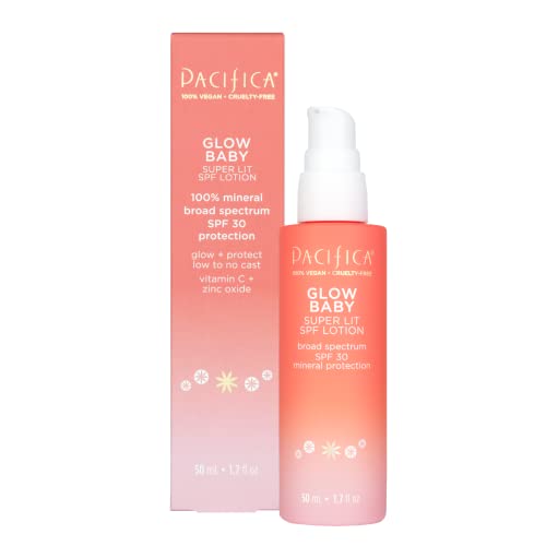 GLOW BEBÊ SUPER LIT SPF 30 LOÇÃO, Proteção UVA/UVB de Protetor Sol Broad Spectrum, Hidratante Tingido, SPF Mineral, sem elenco