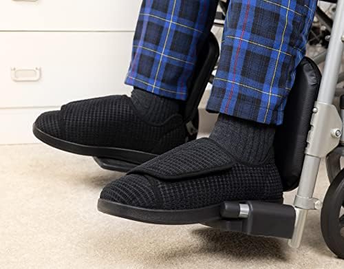 Ravelier Men's Adaptativo Slipim de largura de largura de largura de largura de largura Sapato com fechamento ajustável