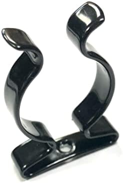 10 x Terry Tool Clips preto Plástico com revestimento de mola garras de aço dia. 50mm