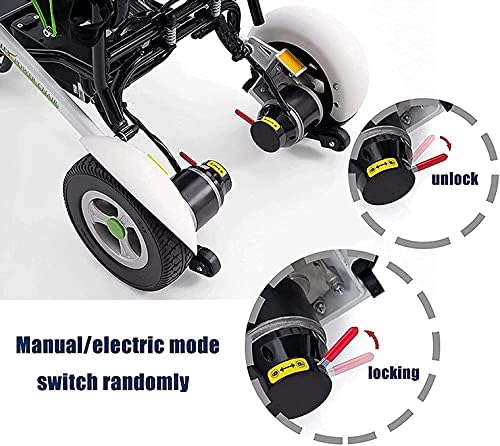 Cadeia de rodas portátil de moda Neochy com encosto ajustável de 17 polegadas de largura Velocidade de 6 km/h de distância 20 km para