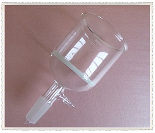 Deschem 350ml, 24/40, Funil de vidro Buchner, filtro de sucção3, copo de laboratório