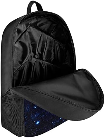 Mochila de estampa de Stuoarte Galaxy para crianças, bolsa de escola para adolescentes casuais com tiras ajustáveis, bolsa de livros de 17 polegadas de 17 polegadas para a escola