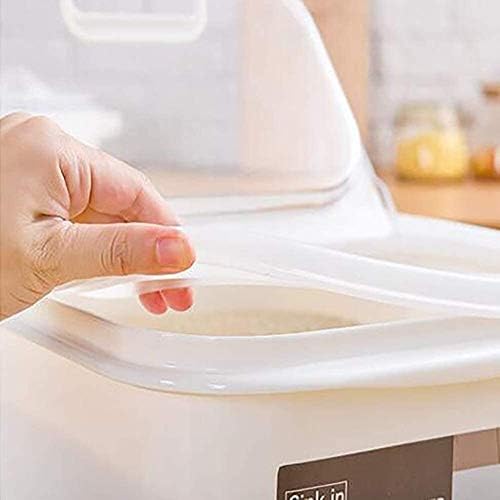 Cereal Dispenser de cereal Plástico Plástico selado Rice Barril de 8 kg de armazenamento caixa