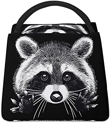 Fern Raccoon Isolle Lunch Bag Box para trabalho para piqueniques de piquenique na escola de praia