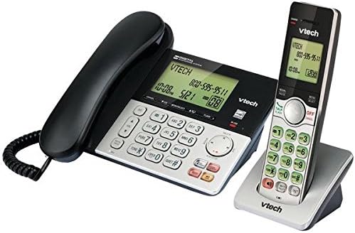 VTECH CS6949 DECT 6.0 Telefone padrão - preto, prata 4,4 x 7,8 x 7,8