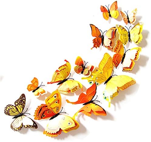 Jyphm 24pcs 3d Butterfly Wall decal