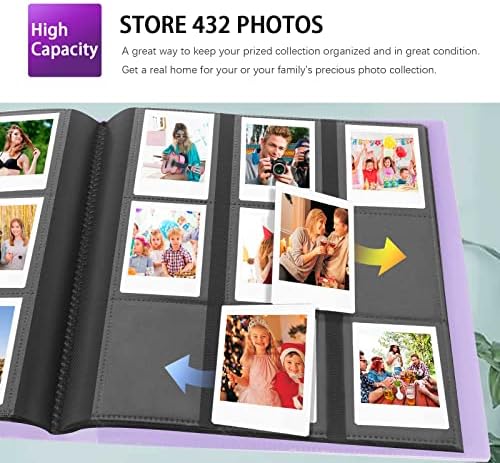 Álbum de fotos Instax ， 2 Packs Album para Fujifilm Instax Mini Camera, Polaroid Snap Pic-300 Z2300 Câmera instantânea, livro de álbum