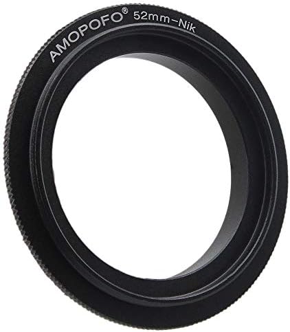 Lente macro de 52 mm compatível com Nikon D1, D1H, D3, D3X, D3S, D4, D200, D300, D300S, D700, D40, D50, D40X, D90, Câmera D7000 e Frea de filtro de 52mm.