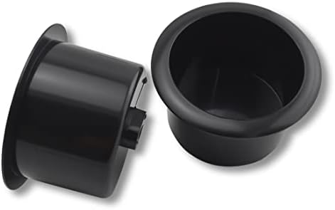 SDTC Tech 2 PCs Black Cup Plástico Plástico Inserções para Sofá Reclinner Reclinner Boat Carro-In Substituição 110x88x60mm