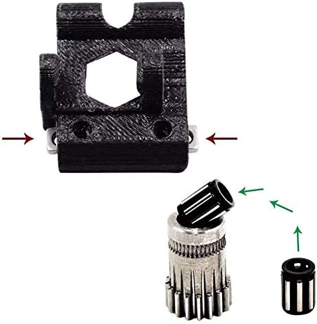 Fauuche jf-xuan di 1set prusa i3 mk2/mk3 engrenagem dupla kit de pulso de aço compatível com engrenagens de impressora