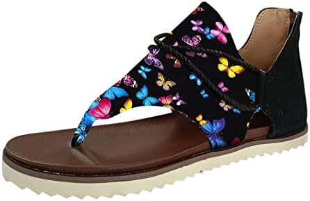 Sandálias Kamemir para mulheres Estrela de moda de verão Flata Flip Flip Flip Flip Print Crawded Mulher Thong Sandals com salto