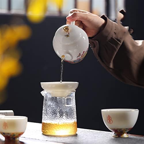 Ganfanren Kungfu Sancai Tea Set Casa Tea Brewer Tea Bowl Cerimônia de chá