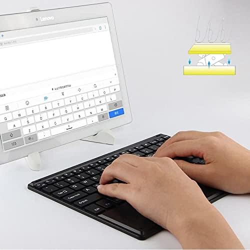 Teclado de onda de caixa compatível com o teclado Motorola Razr - Slimkeys Bluetooth com trackpad, teclado portátil com trackpad