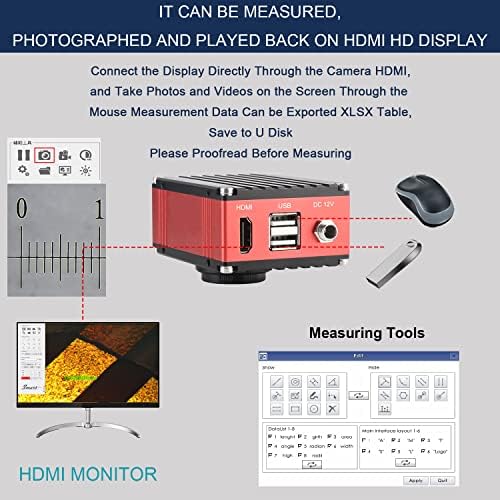 Koppace 170x-1700x Microscópio Metalúrgico de Eletrônica de 2 megapixels Sistema de iluminação superior HDMI