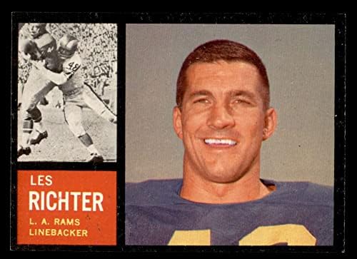 1962 Topps 86 Les Richter Los Angeles Rams NM Rams Califórnia