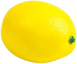 20 PCs Fake Lemons Fruits Artificiais Vívido Vivido e Limão Amarelo Conjunto Misto, Modelo Realista de Brinquedos para Fruta Fruta para Fruta Craft Fruit Bowl Lemon Garland