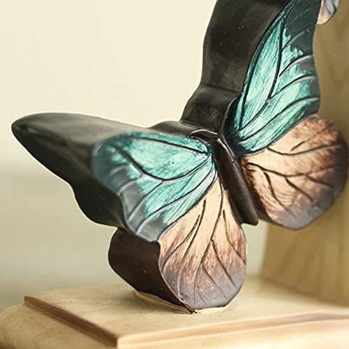 Uxzdx Cujux Country Butterfly Bookend Sundand Office Desk Bookrend Office Resin Crafts Ajuste Ajuste Ano Novo Decoração de Casa Decoração