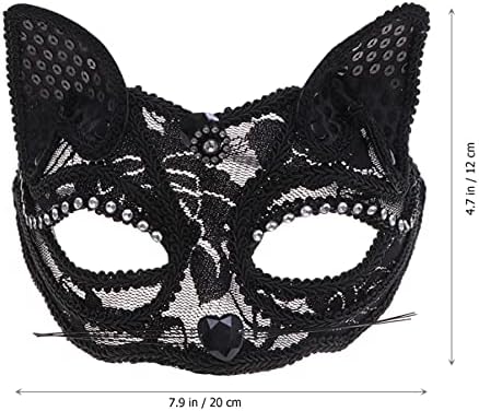 Faculdade de máscara de máscara de máscara de máscaras de máscaras de renda de gato genérico