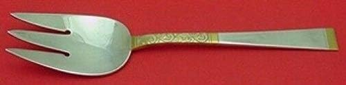 Golden Scroll by Gorham Sterling Silver Cold Meat Fork 8 1/4