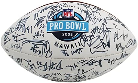 Multi players autografou/assinado Wilson 2008 Pro Bowl N Futebol com mais de 20 assinaturas