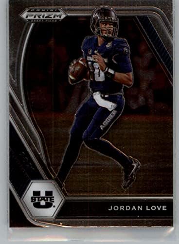 2021 picadas de draft panini prrizm 33 Jordan Love Utah State Aggies NFL Football Card NM-MT