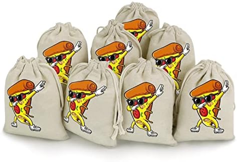 Pizzas de pizza engraçadas Pizza Bolsas de Armazenamento Bolsas de Candelas Bolsas de Candel