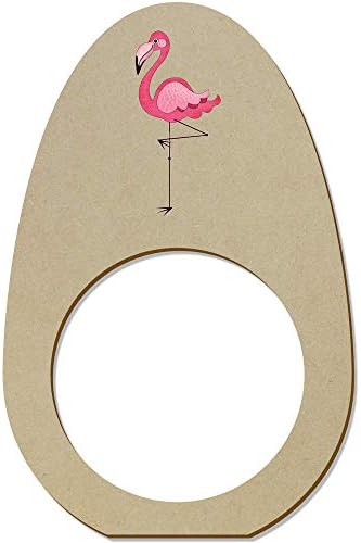 Azeeda 5 x 'Standing Flamingo' Ringos/suportes de guardanapo de madeira