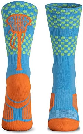 ChalkTalksports Girls Lacrosse Athletic Mid-Calf Woven Meocks | Multicolorido