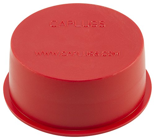 CAPLUGS QTV12Q1 CAP E PLUGRATILHO DE VINIL PLÁSTICO. TV-12, PVC, Cap od 0,925 Plug ID 1.106, vermelho